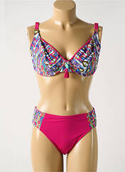 Maillot de bain 2 pièces rose DEIDAD pour femme seconde vue