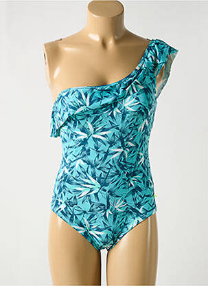 Maillot de bain 1 pièce imprimé fantaisie brassieres bleu ESPRIT femme