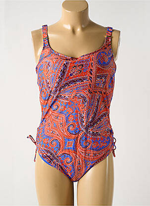 Maillot de bain 1 pièce imprimé fantaisie haut soutien-gorge moulé bleu PRIMADONNA femme