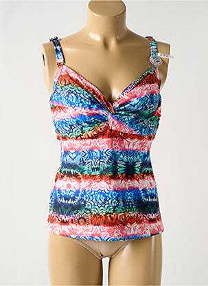 Top de bain haut soutien-gorge emboitant bleu ESPRIT femme