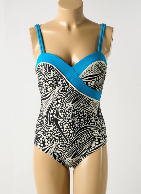 Maillot de bain 1 pièce bleu DEIDAD pour femme