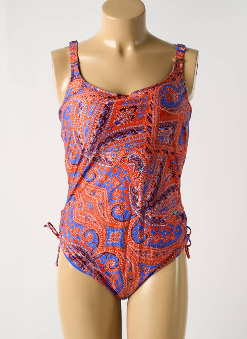 Maillot de bain 1 pièce imprimé fantaisie haut soutien-gorge moulé bleu PRIMA DONNA femme