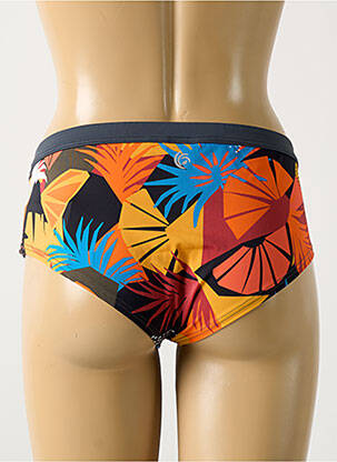 Bas de maillot de bain imprimé fantaisie culotte orange OLYMPIA femme