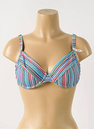 Haut de maillot de bain stretch haut soutien-gorge emboitant bleu ESPRIT femme