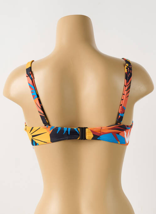 Haut de maillot de bain stretch haut soutien-gorge moulé orange OLYMPIA femme