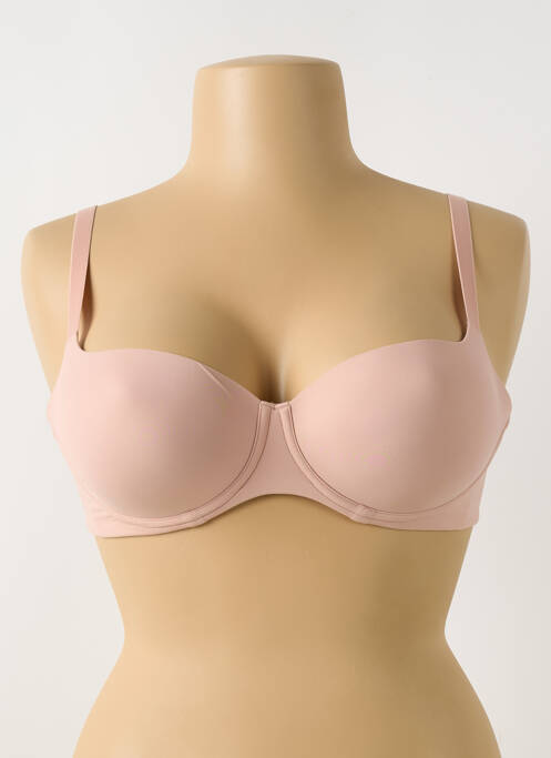 Soutien-gorge effet matière satinée haut soutien-gorge moulé rose PRIMA DONNA femme