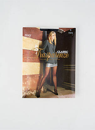 Collants tissage voile noir TRASPARENZE femme
