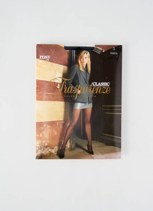 Collants noir TRASPARENZE pour femme