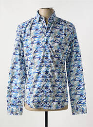 Chemise manches longues imprimé fantaisie bleu DARIO BELTRAN homme