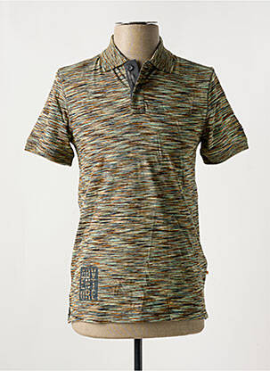 Polo imprimé rayures manches courtes vert CAMEL ACTIVE homme