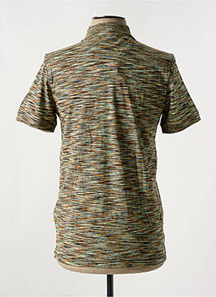 Polo imprimé rayures manches courtes vert CAMEL ACTIVE homme