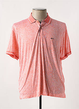 Polo stretch manches courtes orange DARIO BELTRAN homme