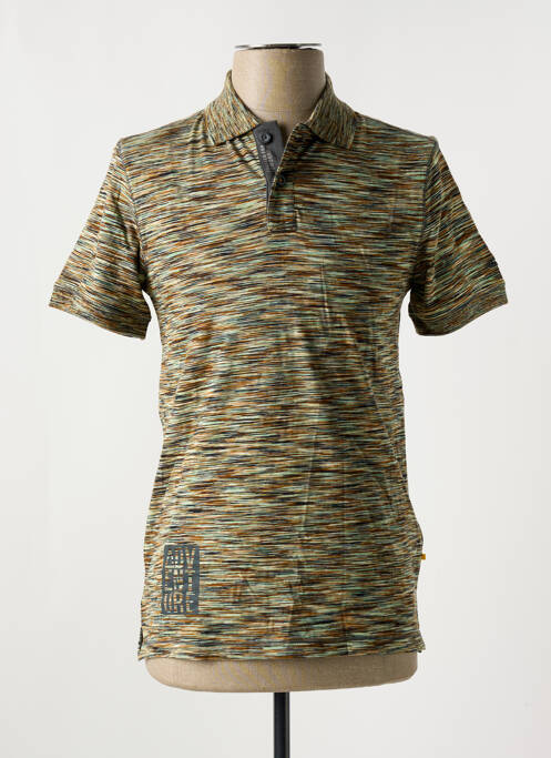 Polo imprimé rayures manches courtes vert CAMEL ACTIVE homme