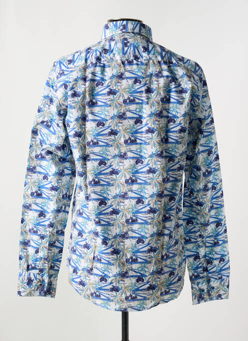 Chemise manches longues bleu DARIO BELTRAN pour homme