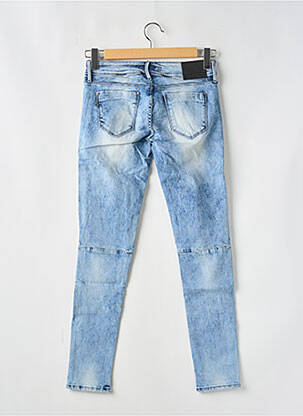 Jeans skinny effet usé délavé taille basse bleu TIFFOSI femme