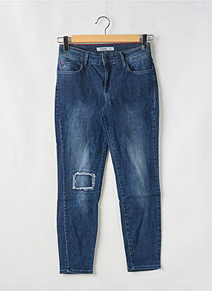 Jeans skinny effet usé délavé taille normale bleu TIFFOSI femme