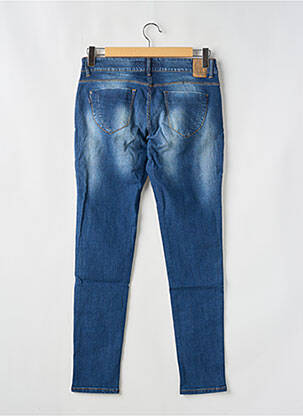 Jeans skinny effet usé délavé taille basse bleu TIFFOSI femme
