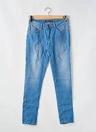 Jeans coupe slim effet usé délavé taille normale bleu TIFFOSI femme
