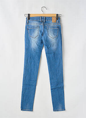 Jeans skinny effet usé délavé taille basse bleu TIFFOSI femme