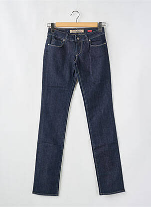 Jeans coupe slim tissage brut taille basse bleu TIFFOSI femme