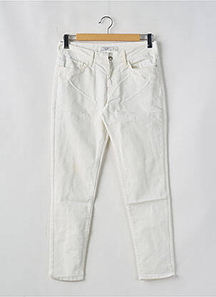 Jeans skinny stretch taille basse blanc TIFFOSI femme