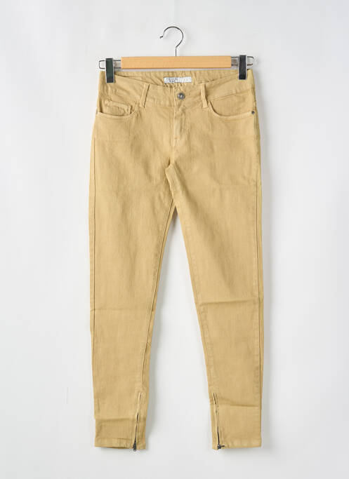 Jeans coupe slim beige TIFFOSI pour femme