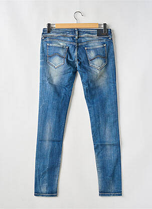 Jeans skinny effet usé délavé taille basse bleu TIFFOSI femme