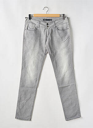 Jeans coupe slim taille basse taille basse gris TIFFOSI femme