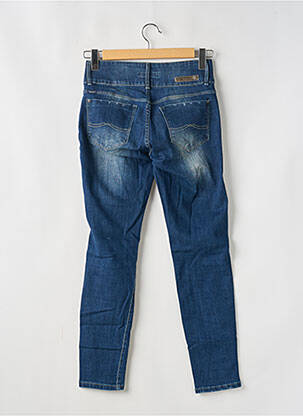 Jeans coupe slim effet usé délavé taille normale bleu TIFFOSI femme