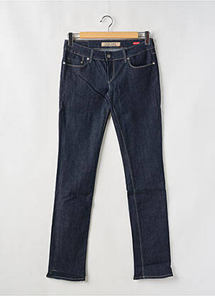 Jeans coupe slim tissage brut taille basse bleu TIFFOSI femme