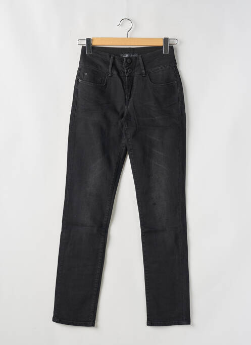 Jeans coupe slim stretch taille haute noir TIFFOSI femme