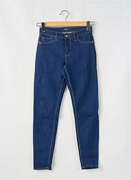 Jeans coupe slim tissage brut taille basse bleu TIFFOSI femme