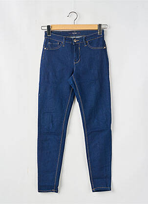 Jeans coupe slim tissage brut taille basse bleu TIFFOSI femme