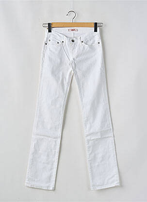 Jeans coupe slim taille basse taille basse blanc TIFFOSI femme