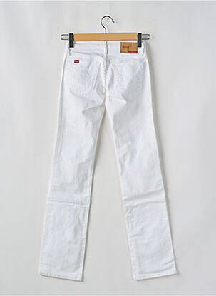 Jeans coupe slim stretch taille basse blanc TIFFOSI femme