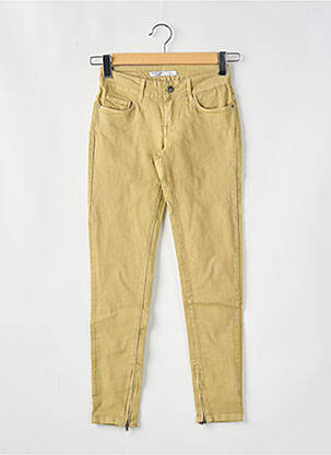Jeans coupe slim taille basse taille basse beige TIFFOSI femme