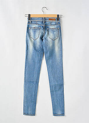 Jeans skinny effet usé délavé taille basse bleu TIFFOSI femme