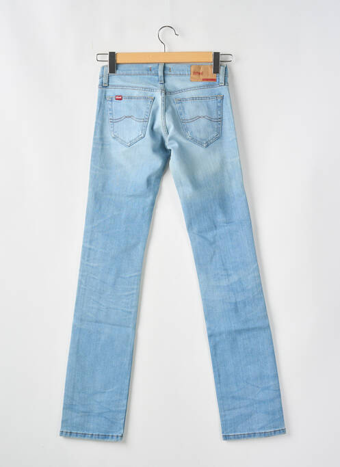 Jeans coupe slim effet usé délavé taille basse bleu TIFFOSI femme