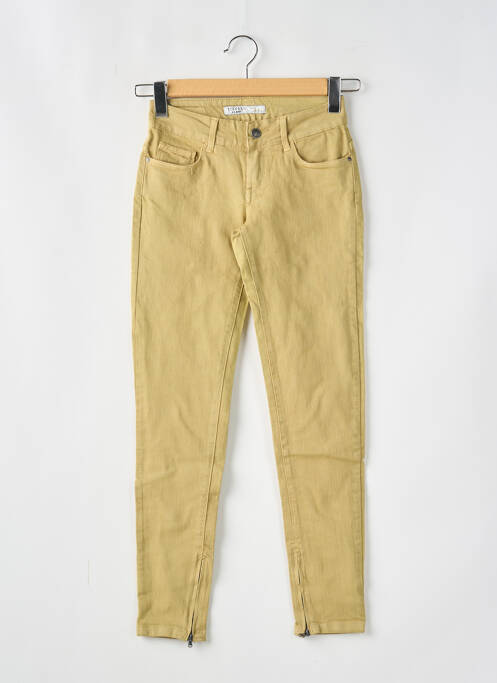 Jeans coupe slim beige TIFFOSI pour femme