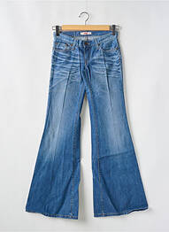 Jean coupe flare stretch taille basse bleu TIFFOSI femme