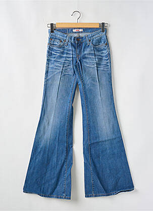 Jean coupe flare stretch taille basse bleu TIFFOSI femme