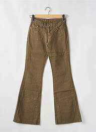 Jean coupe flare taille basse taille basse marron TIFFOSI femme