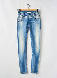 Jeans skinny stretch taille basse bleu TIFFOSI femme