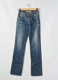 Jeans coupe droite taille basse taille basse bleu TIFFOSI femme