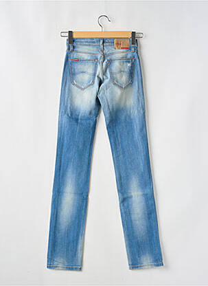 Jeans coupe slim effet usé délavé taille basse bleu TIFFOSI femme