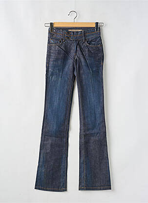 Jeans bootcut tissage brut taille basse bleu TIFFOSI femme