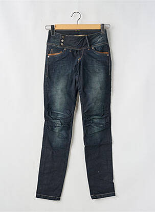 Jeans coupe slim taille basse taille basse bleu TIFFOSI femme