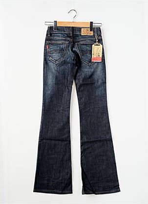 Jean coupe flare stretch taille basse bleu TIFFOSI femme