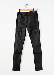 Jegging tissage enduit taille haute noir TIFFOSI femme