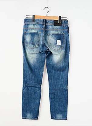 Jeans coupe slim effet usé délavé taille basse bleu TIFFOSI femme